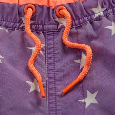 Boys purple star print swim shorts